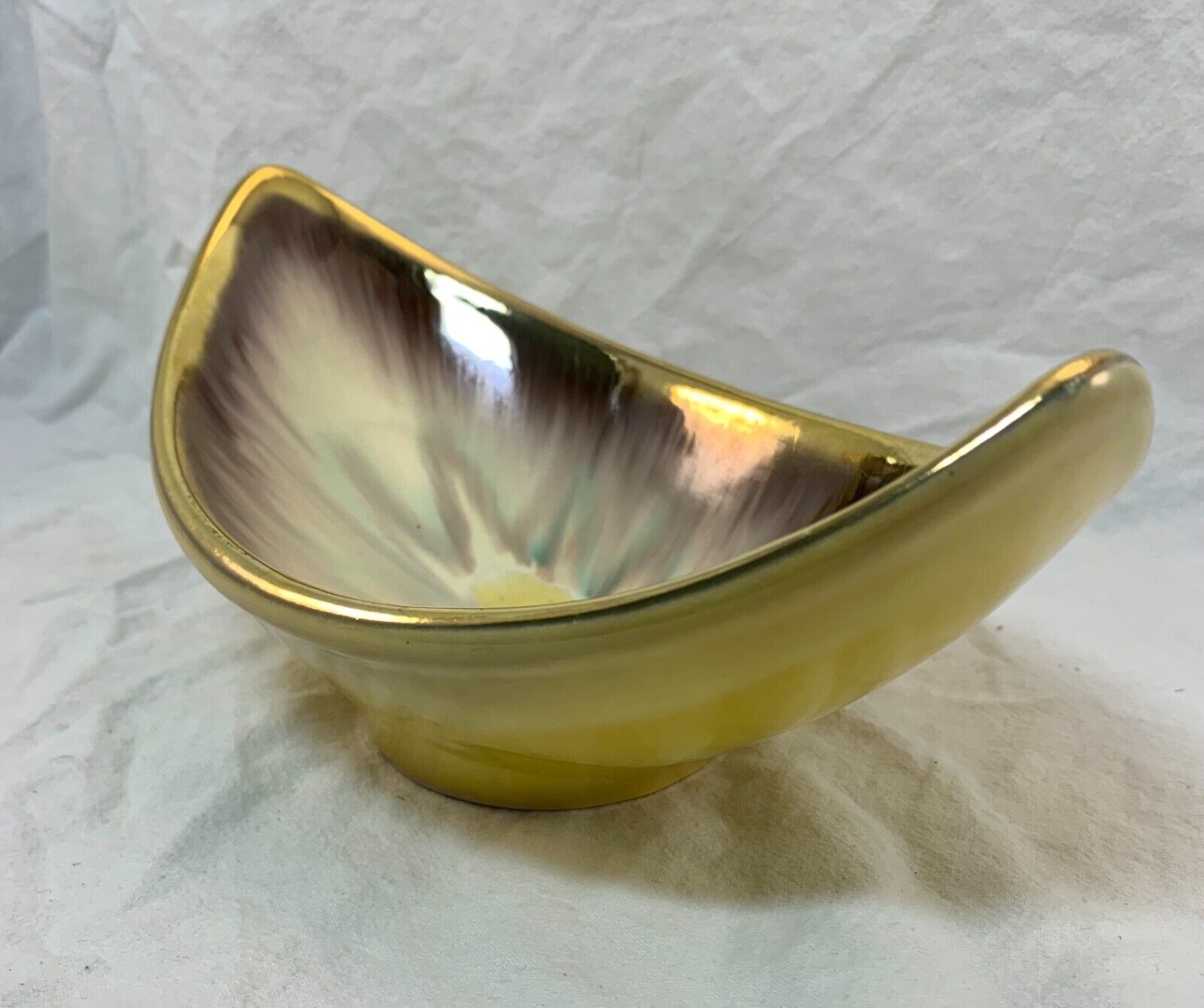 Vintage Dumler  Breiden yellow ceramic bowl 1096 East Germany