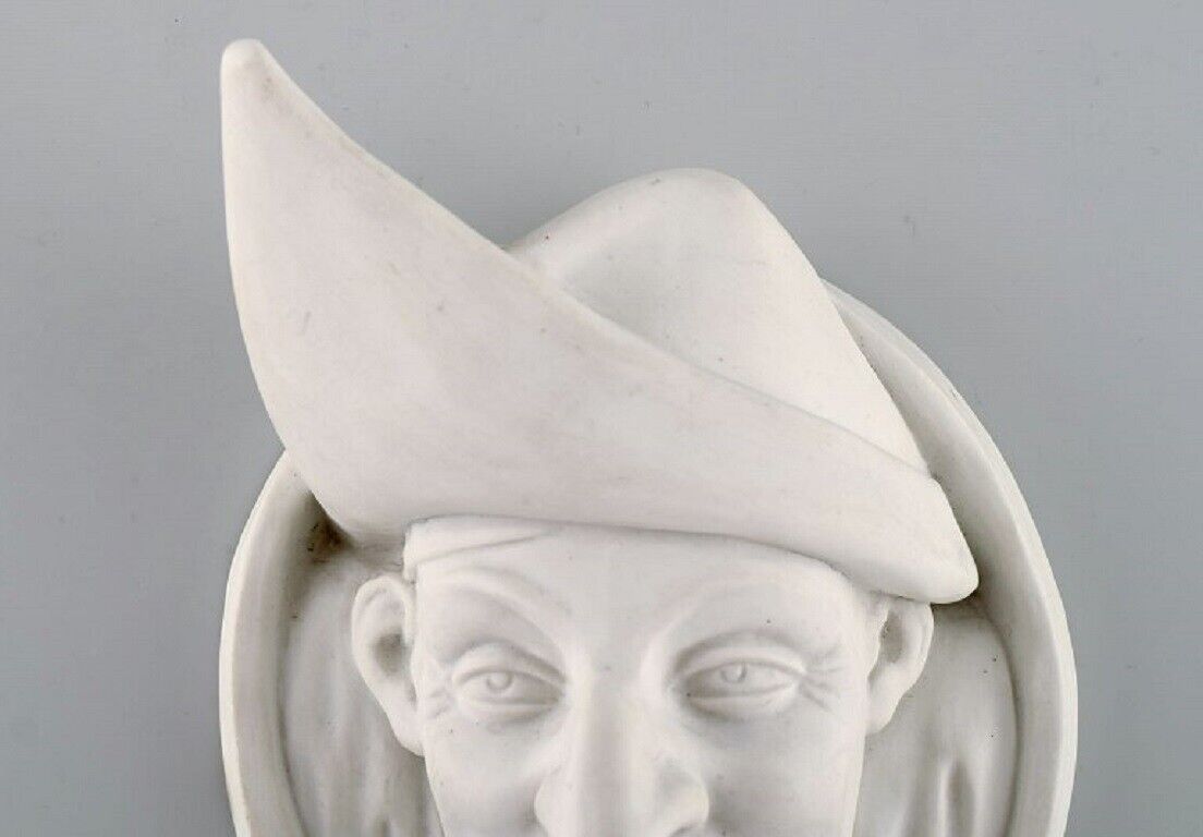 Christian Joachim (1870-1943) for Royal Copenhagen Antique wall relief Pierrot