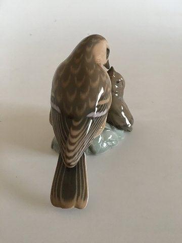 Bing  Grondahl Figurine with Sparrow and Young No 1869