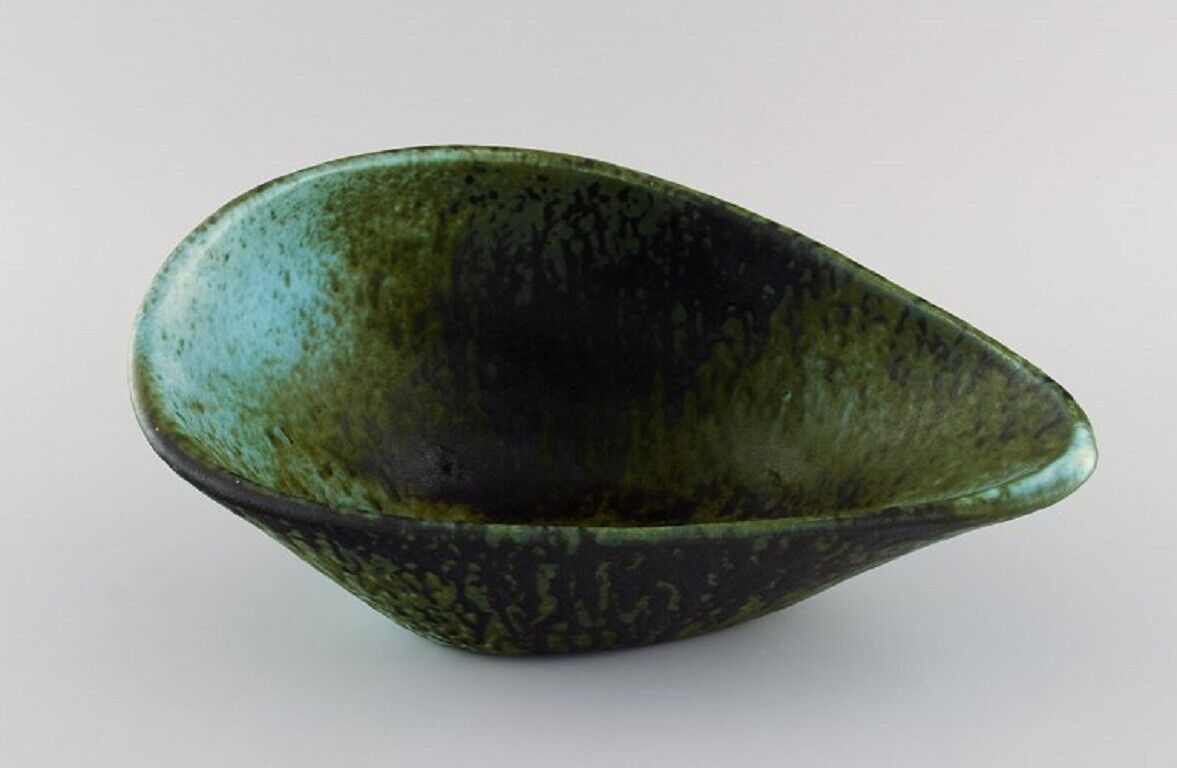 Accolay France Freeform bowl in glazed ceramics 1960s