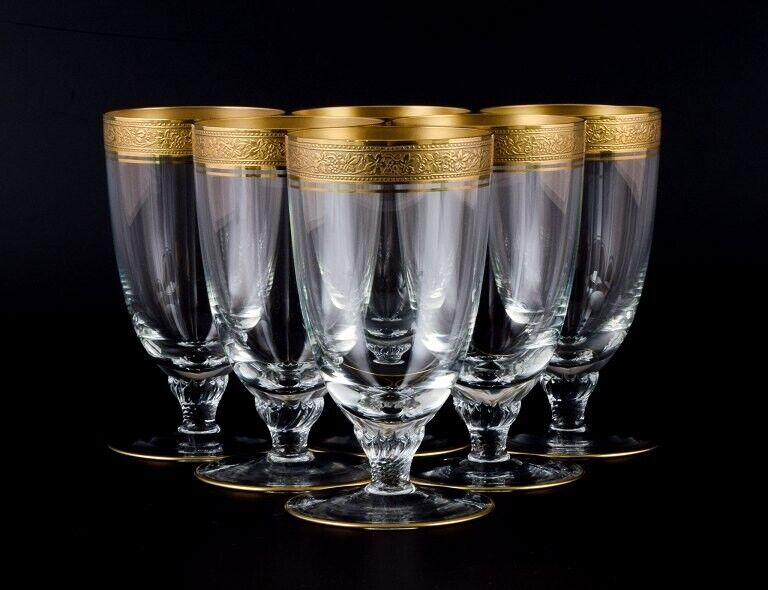 Rimpler Kristall Zwiesel Germany Six crystal drinking glasses