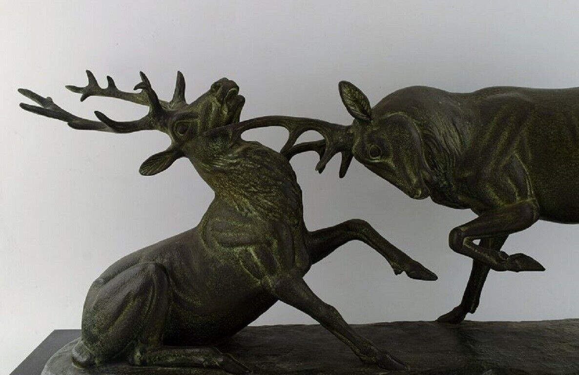 Irénée Rochard (1906-1984) France Colossal sculpture Fighting deer