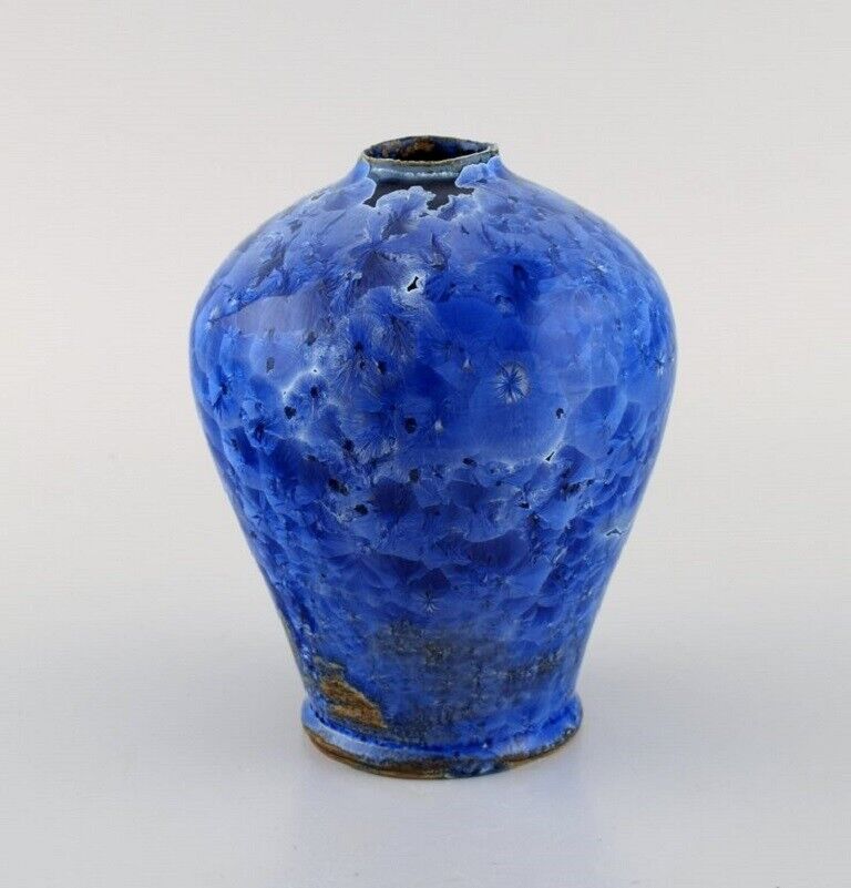 Eli Keller (b 1942) Sweden Unique vase in glazed stoneware 21st C