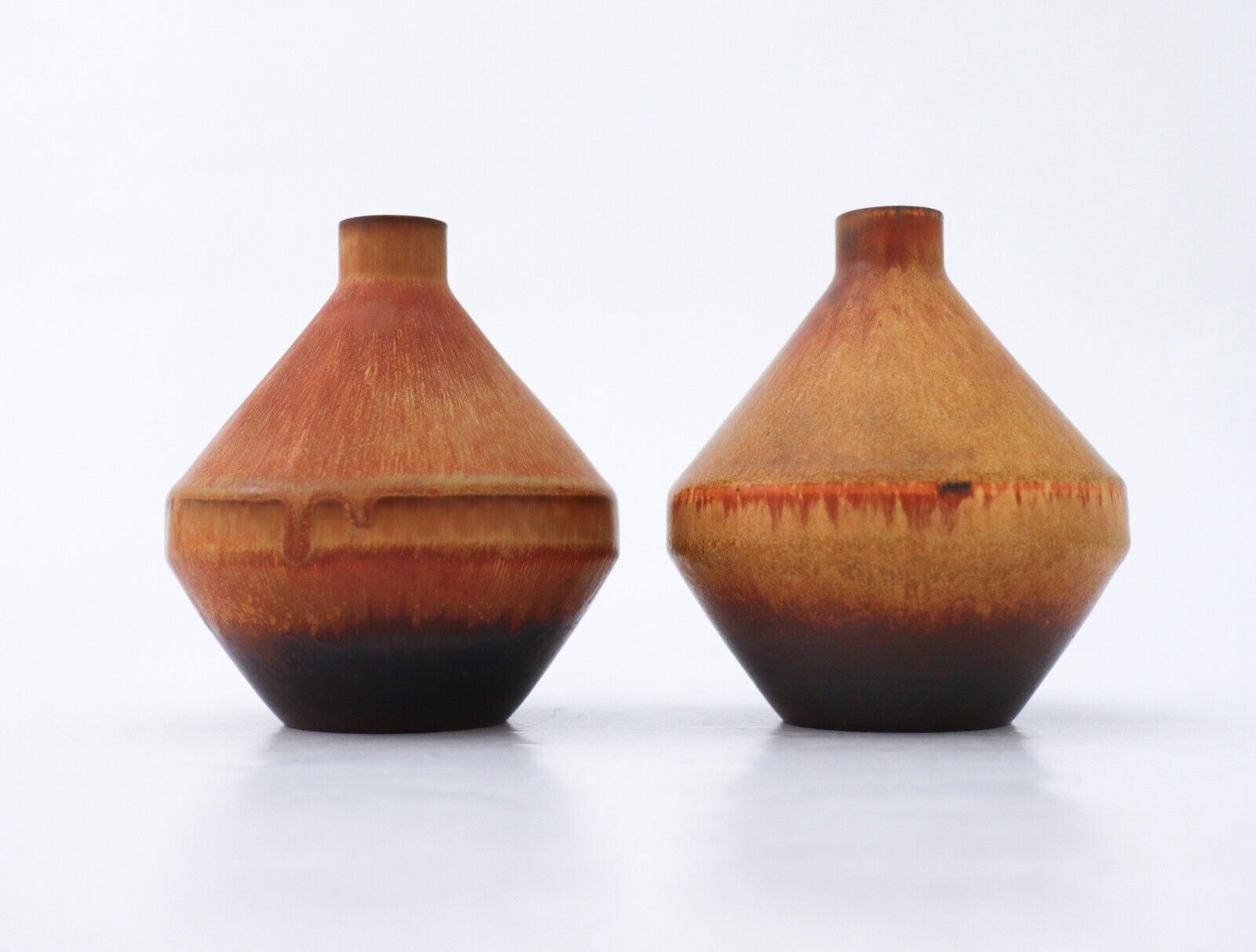 2  Brown Ceramic Vases - Carl-Harry Stålhane - Rörstrand - Mid 20th Century