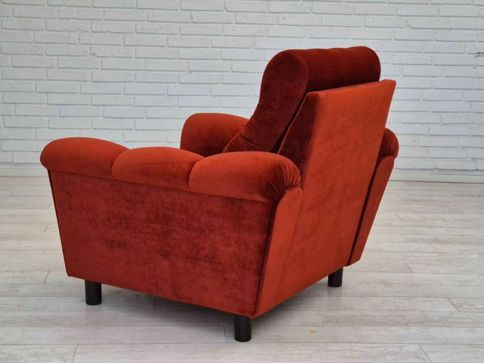 1980s Danish relax armchair in original very good condition velour