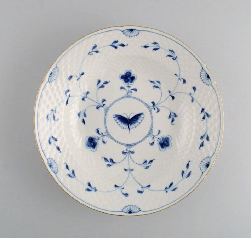 Five Bing  Grøndahl Butterfly deep plates in hand-painted porcelain