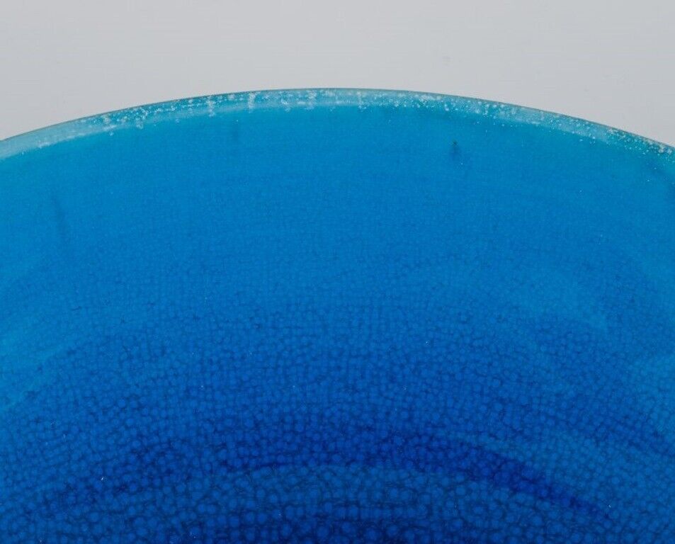 Carl Harry Stålhane for Rörstrand Ceramic bowl in turquoise glaze Mid-20th C