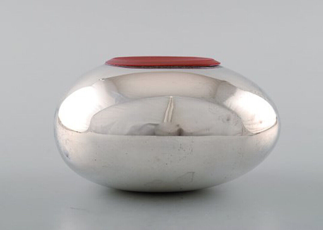 Hans Bunde for Cohr Egg shaped money box in stainless steel Danish design