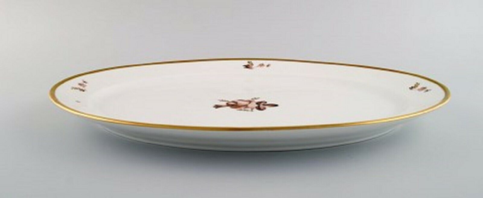 Two Oval Royal Copenhagen Brown Rose serving dishes Model number 688/9010