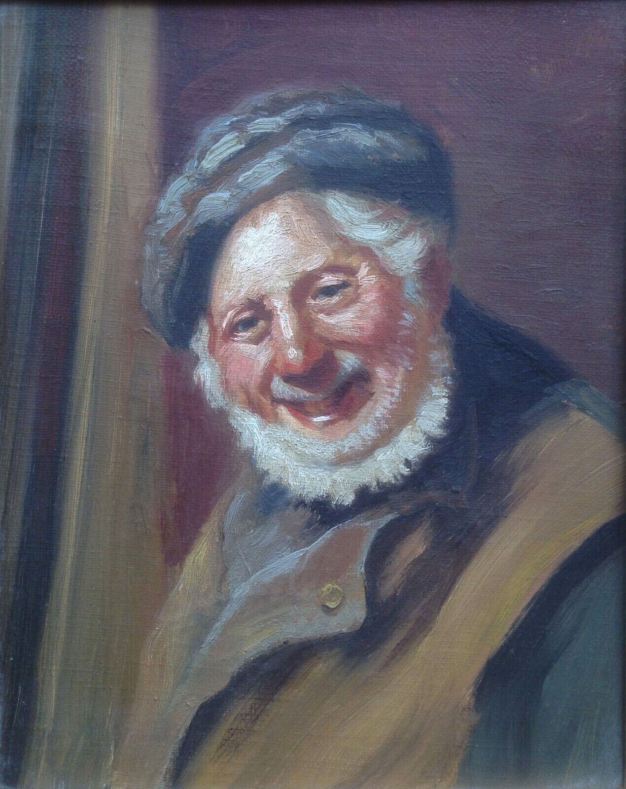 Portrait of a Happy Man with a Grey Beard