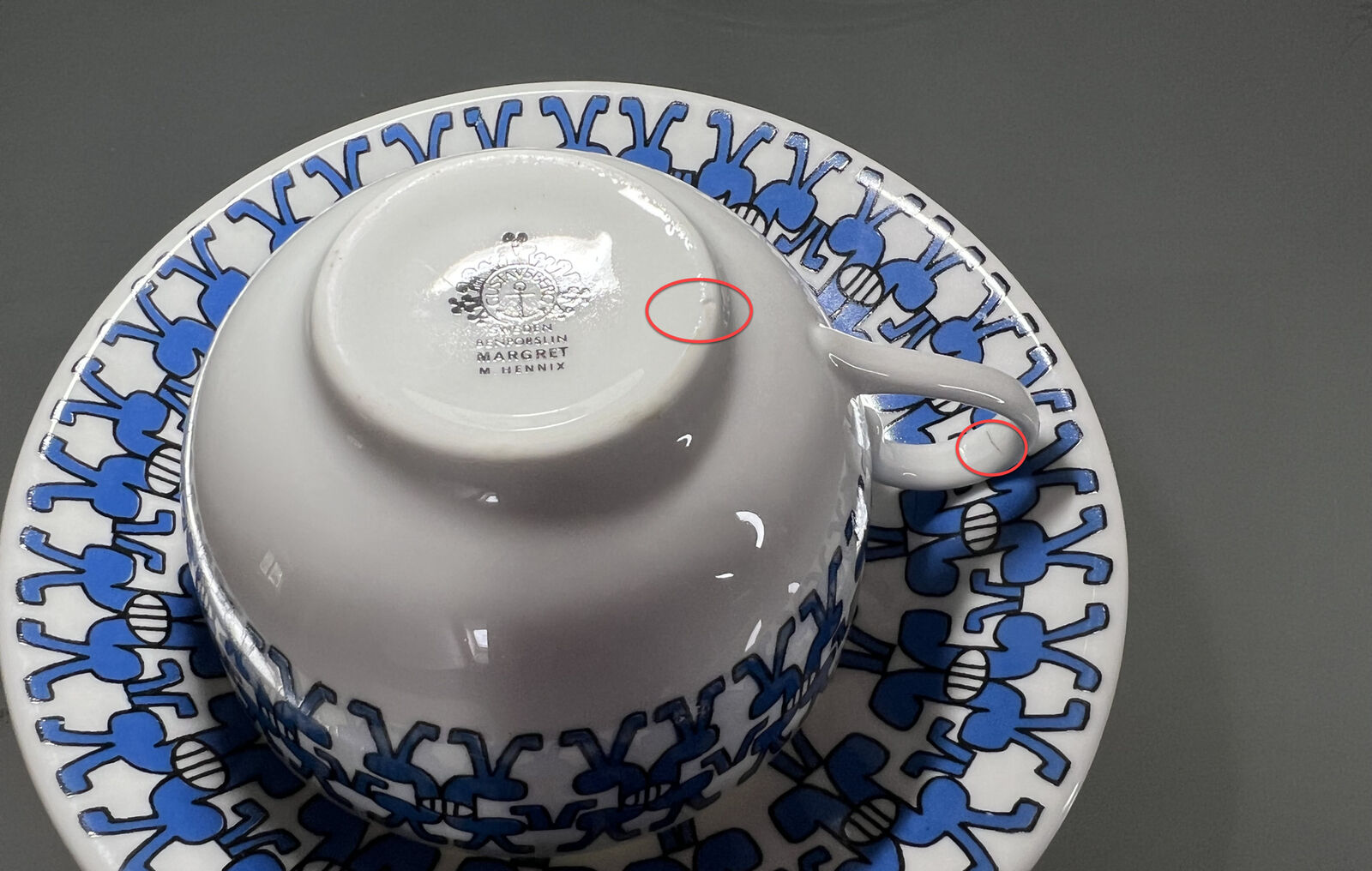 Gustavsberg Margret Tea Cup Set (B) by Margareta M Hennix