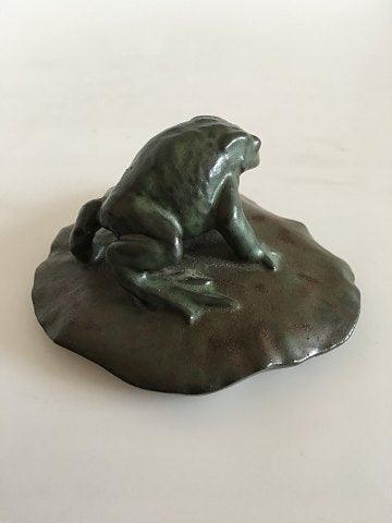 Royal Copenhagen Art Nouveau Paperweight with frog