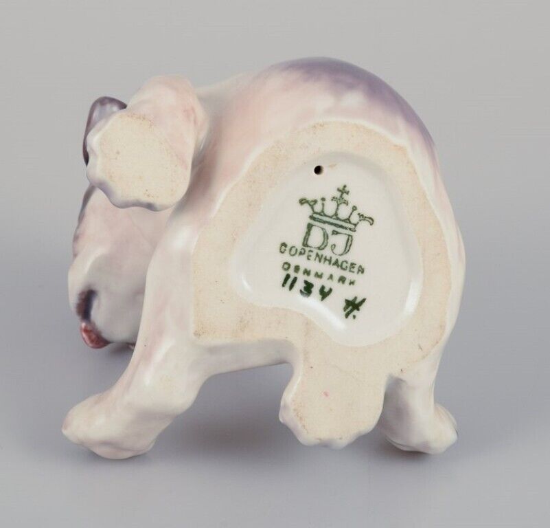 Dahl Jensen porcelain figurine of a Pekingese puppy 1930s