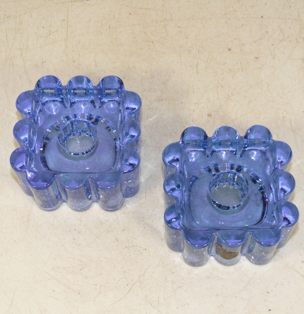 HOLMEGAARD Christel Holmgren-Exner - Arcade 2 blue Candle holders