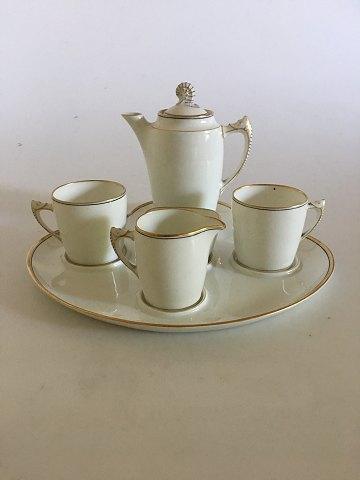 Bing  Grondahl Mocha Set with tray Jug Creamer Two Cups and Sugar Bowl