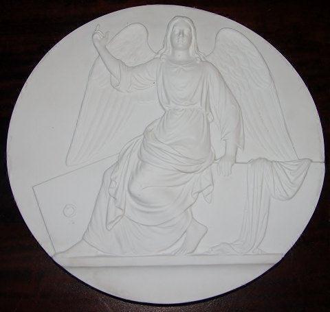 L Vieth Bisque Plate from/to Gravestone