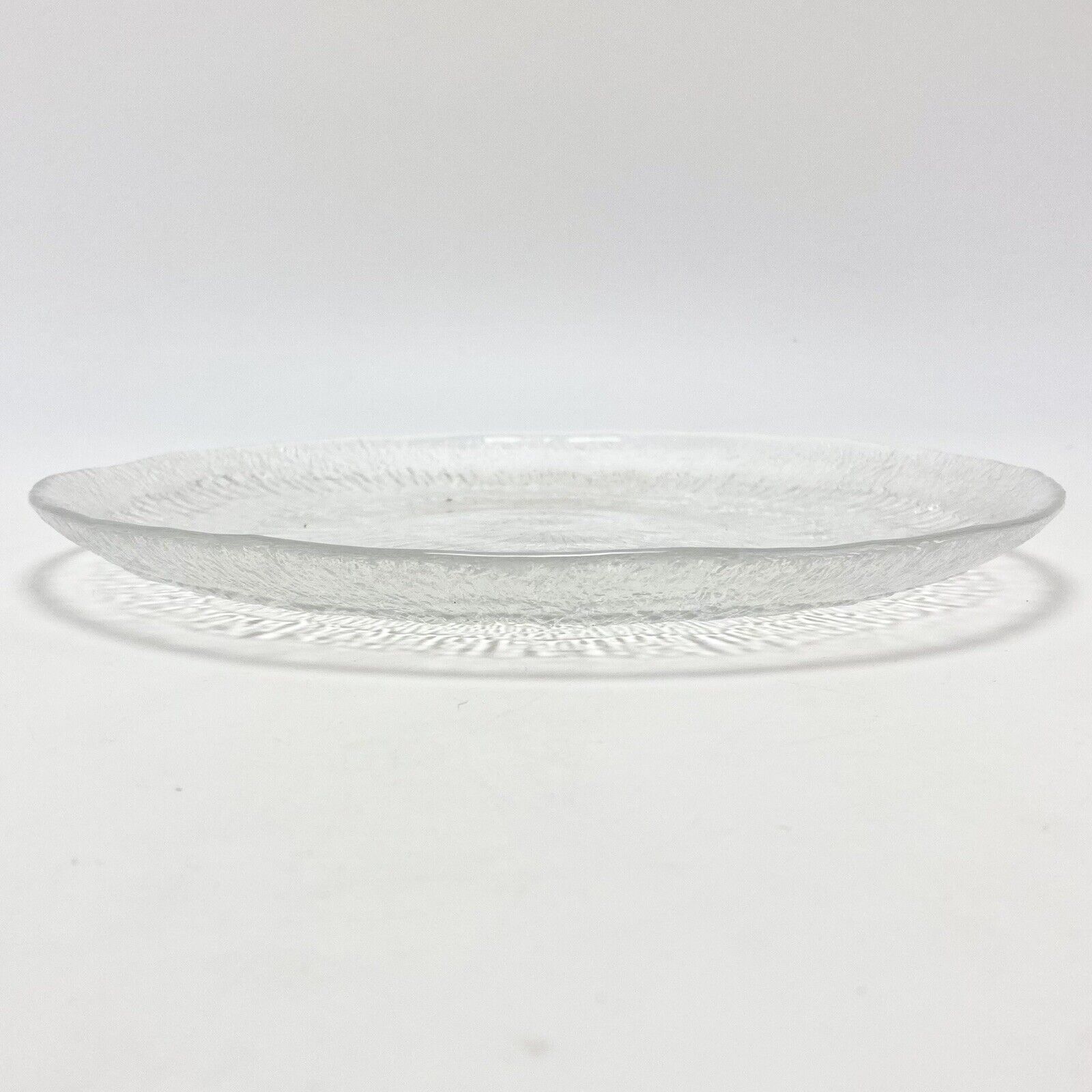 Vtg Iittala Finland Solaris Glass Dinner Plate Tapio Wirkkala Modern Design