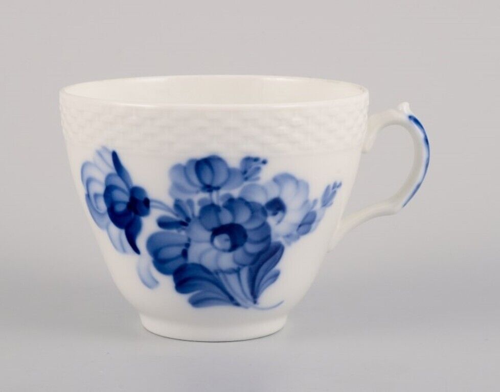 Royal Copenhagen Blue Flower Braided Six porcelain coffee cups with saucers