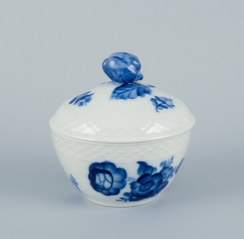 Royal Copenhagen Blue Flower Braided Porcelain sugar bowl and bouillon cup