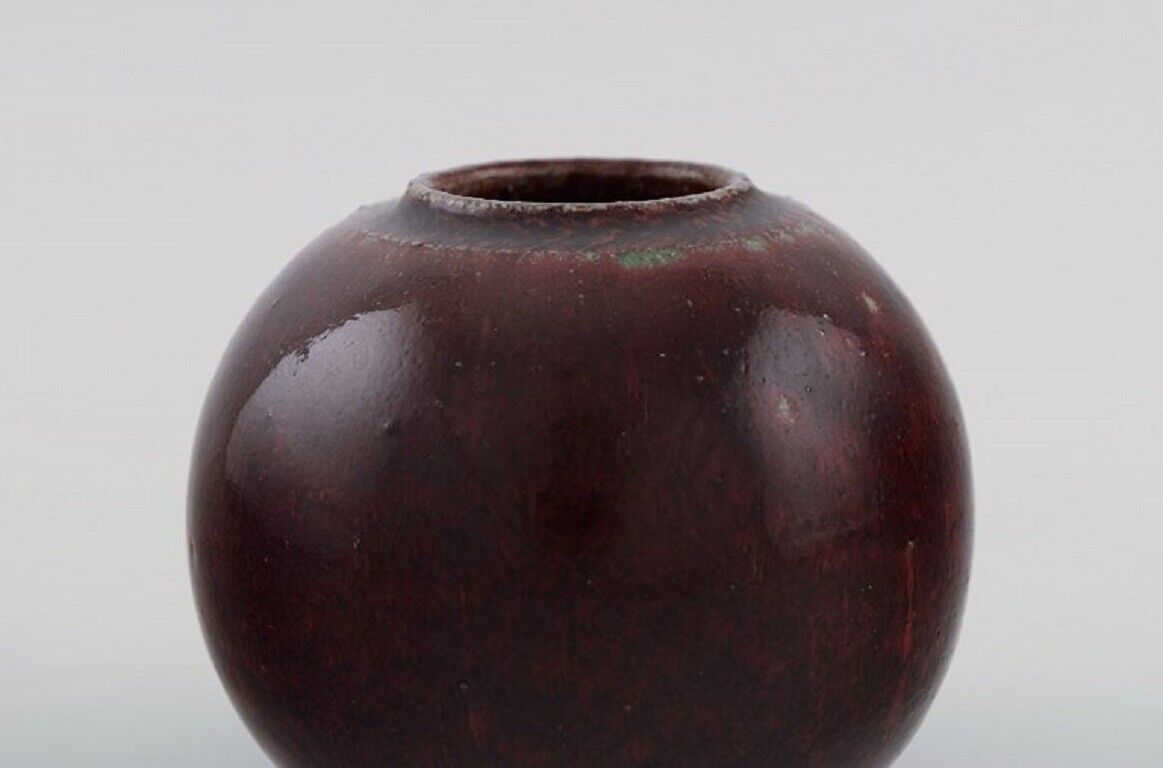 Round Royal Copenhagen vase in glazed ceramics Mid-20th C