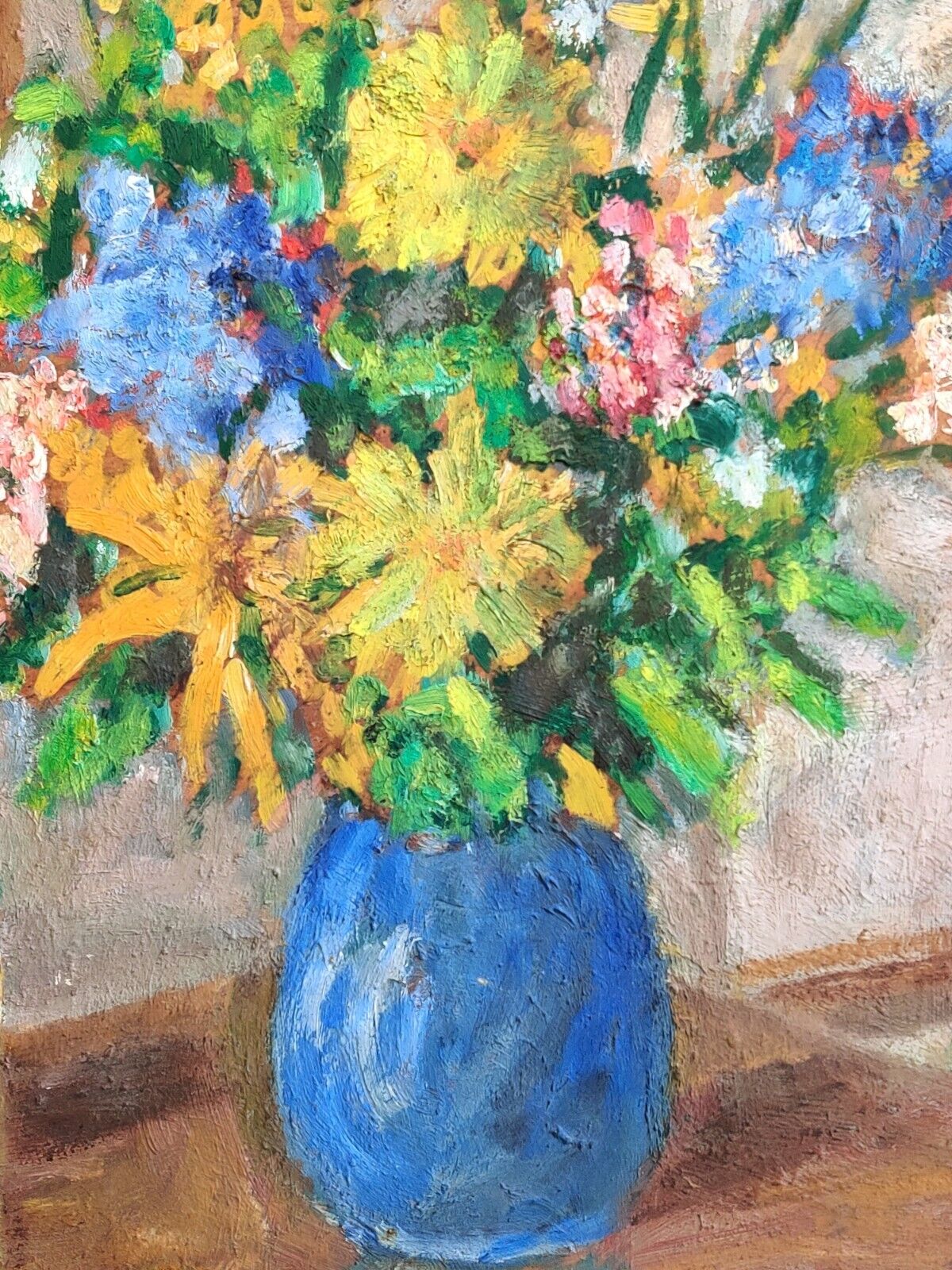 FLOWERS IN A VASE original oil painting