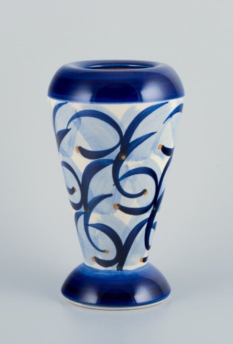 Søholm Bornholm Denmark Ceramic vase with abstract design