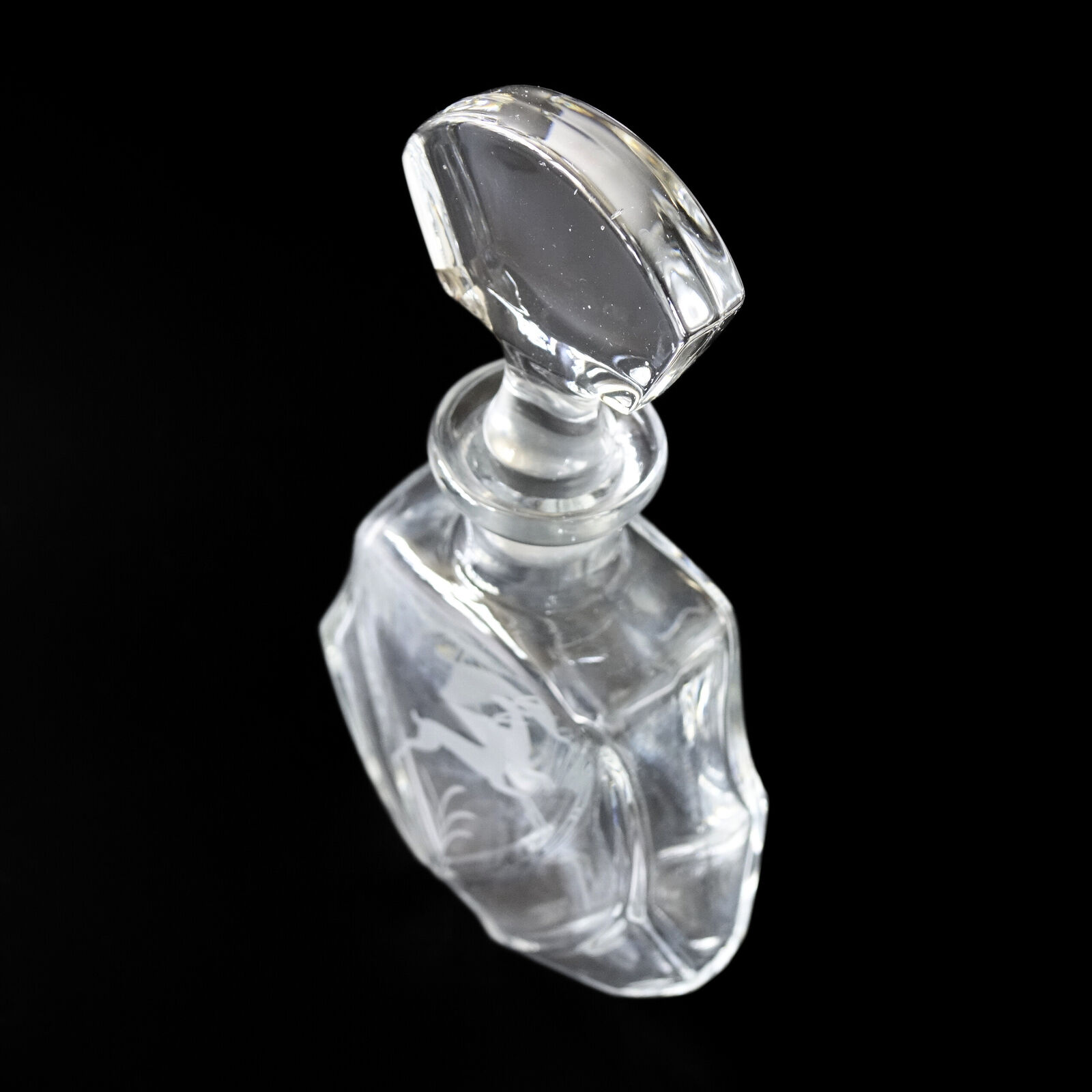 Vintage handmade crystal decanter from Sweden early 1900s