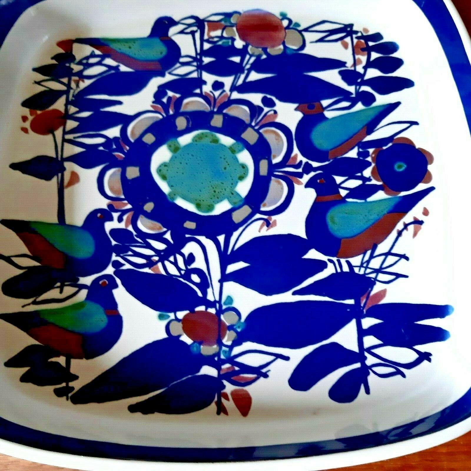 Large TENERA fajance dish  Kari Christensen Royal Copenhagen  # 144-2885 Fact 1