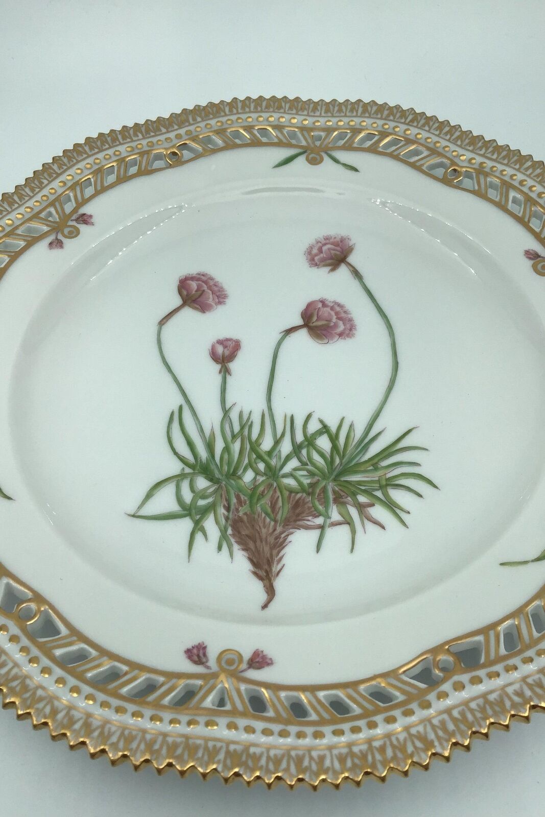 Royal Copenhagen Flora Danica Lunch plate No 20/3554 with pierced rim