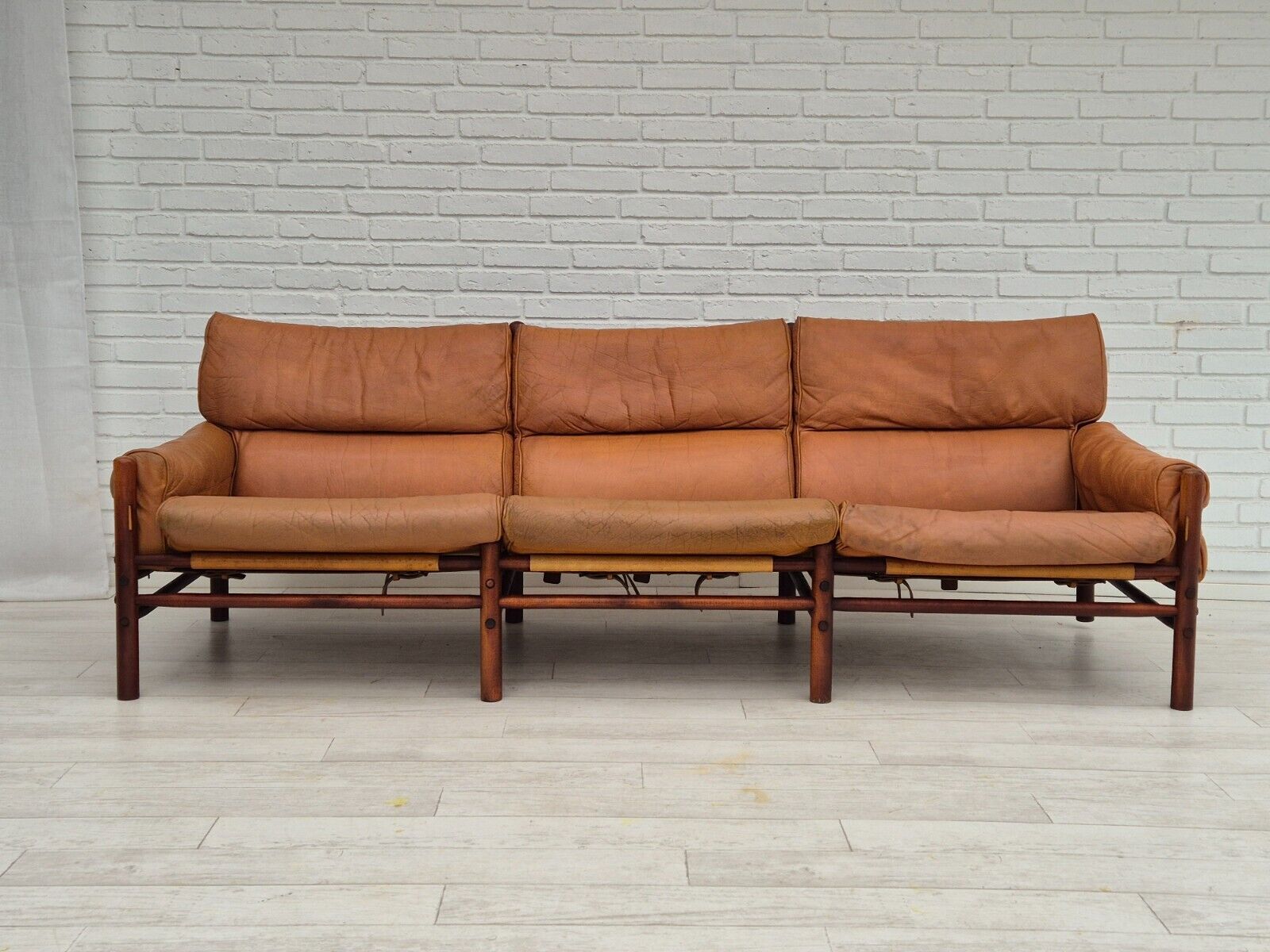 1970s Norwegian design by Ivar Opsvik for Bruksbo Norway 2 seater sofa