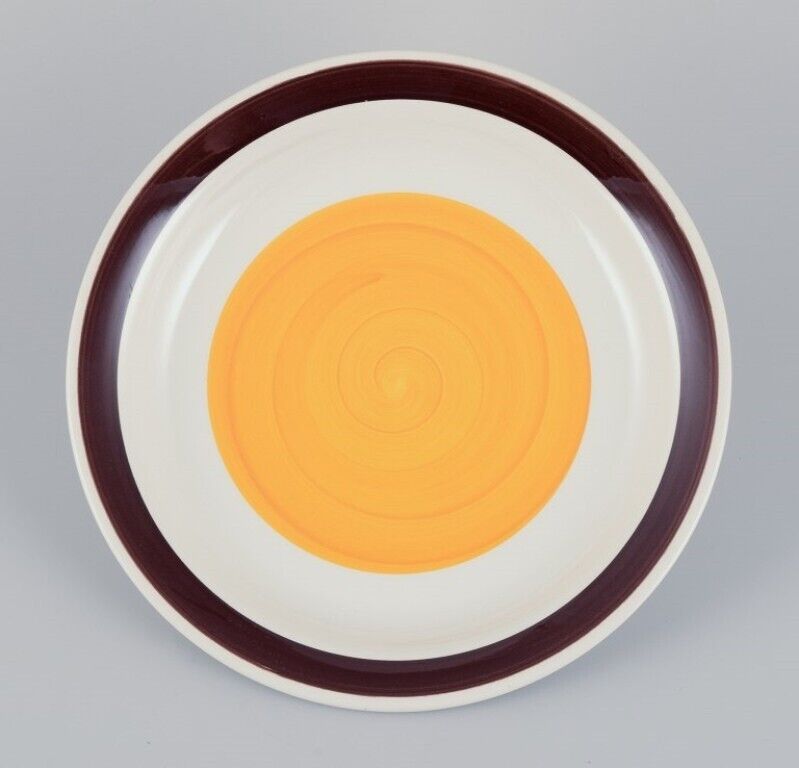 Carl Harry Stålhane for Rörstrand Set of five deep "Sun Eye" dinner plates