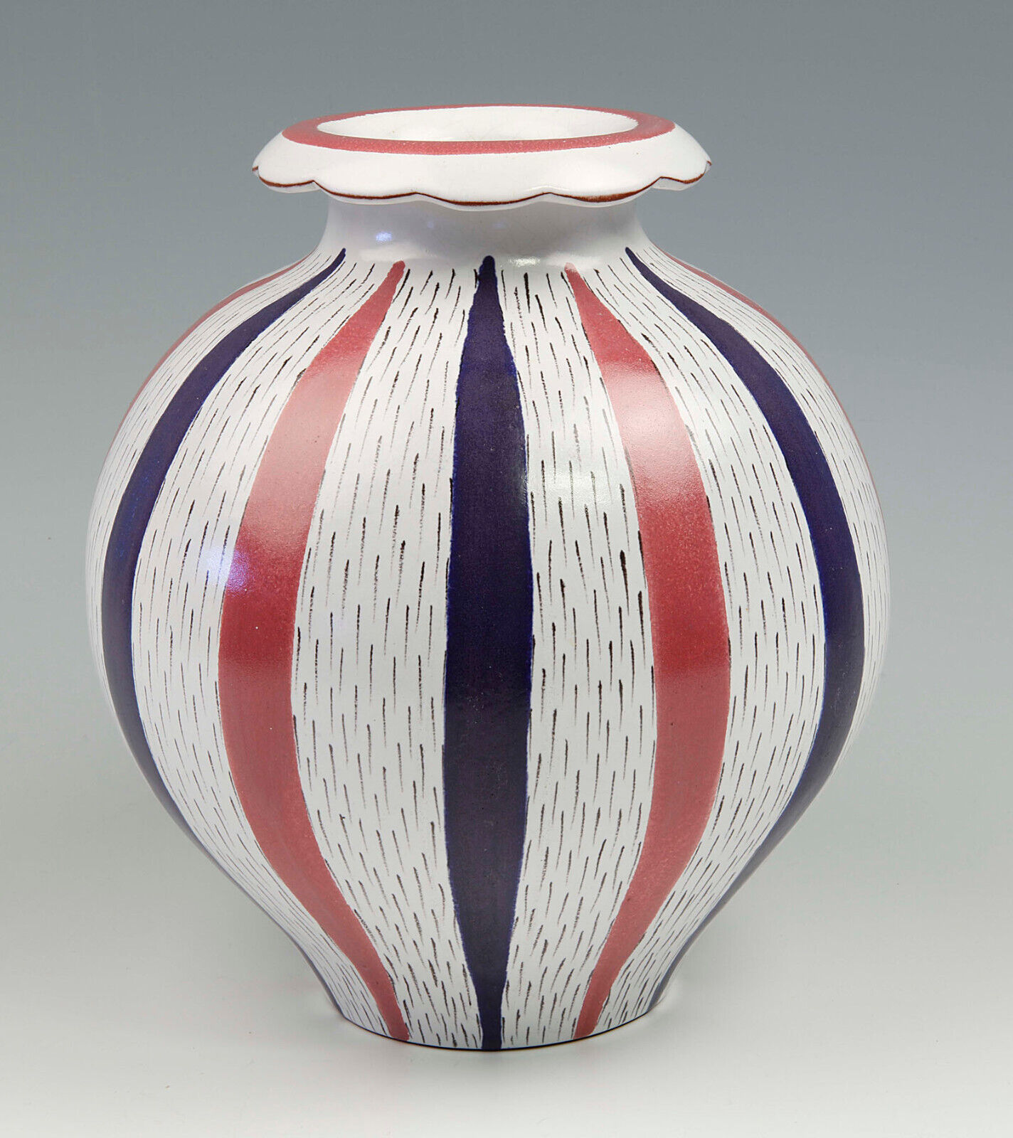 Vase - Faience - Stig Lindberg - Gustavsberg - Sweden Swedish