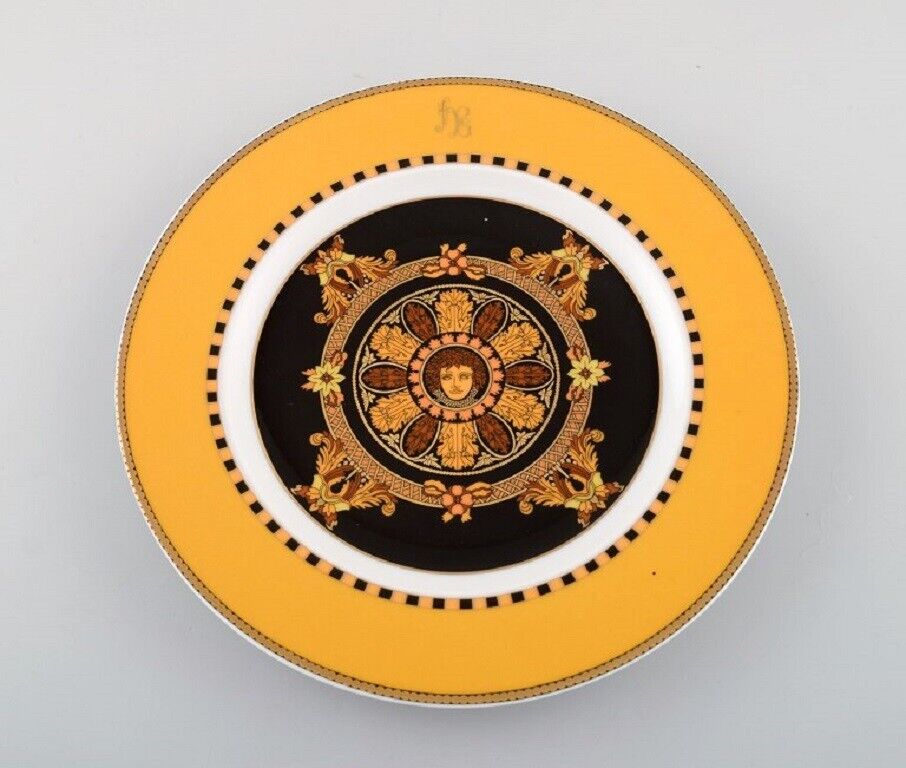 Gianni Versace for Rosenthal Barocco porcelain plate with gold decoration