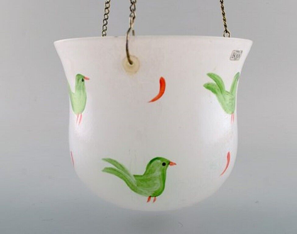 Ulrica Hydman Vallien for Kosta Boda Hanging herbal pot in art glass