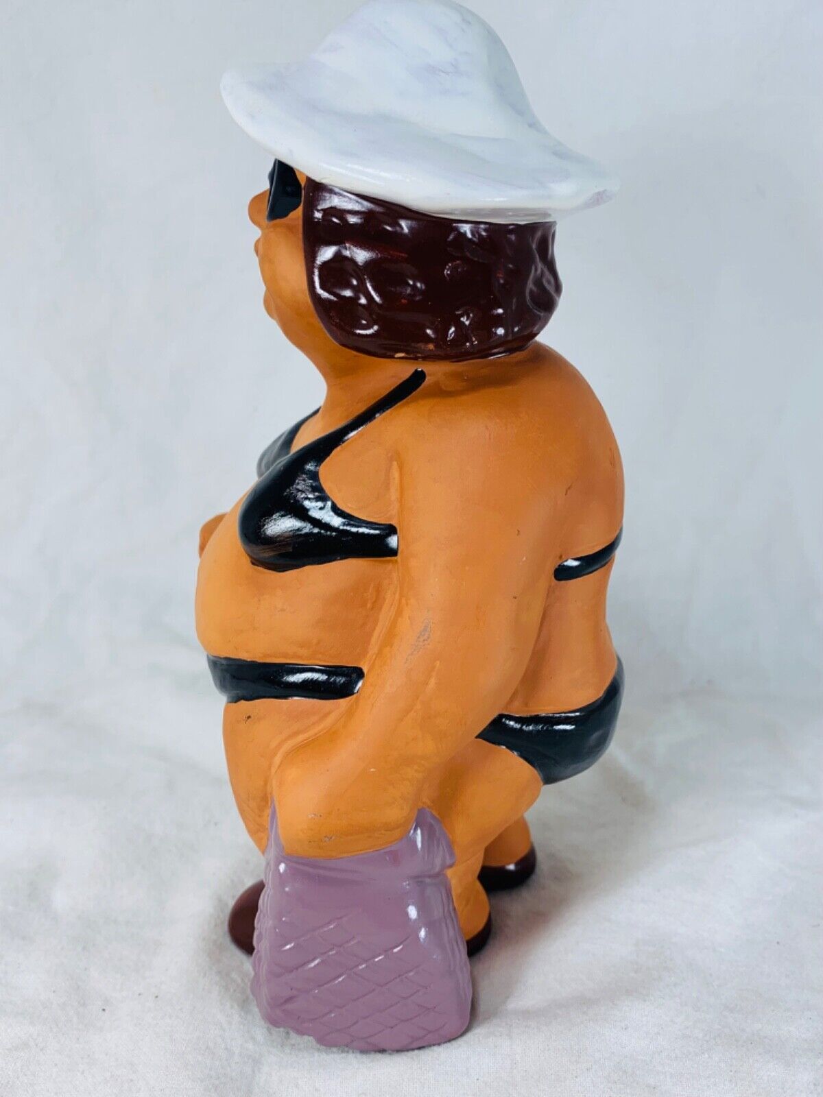 Vintage Rolf Berg ceramic funny beach beauty figurine 18cm tall Sweden