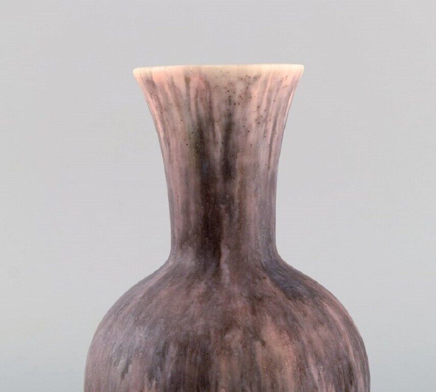 Antique Zsolnay vase in glazed ceramisc with pink undertones App 1910