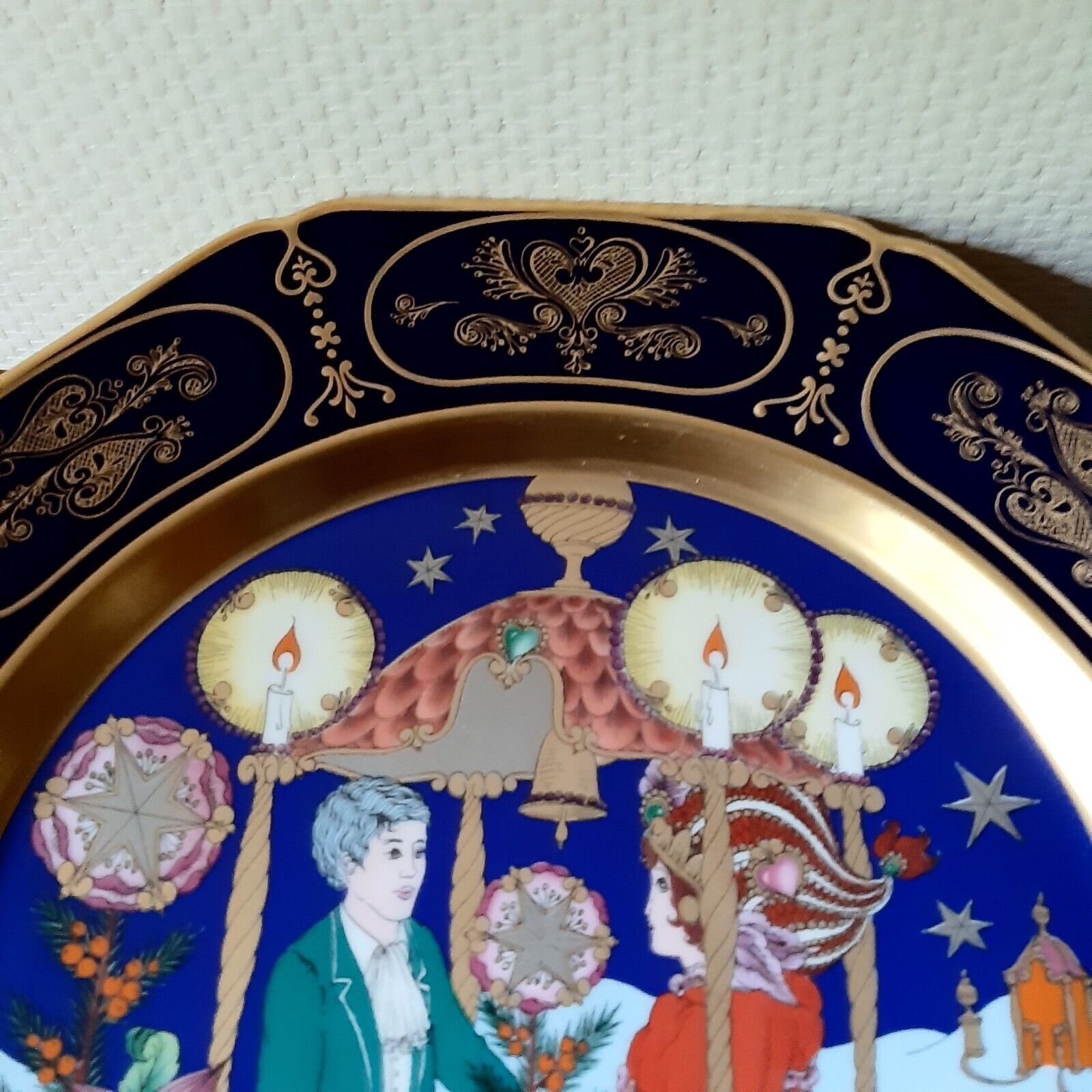 1980 Wall Christmas Plate Ole Winther Hutschenreuther  Weihnachtsteller