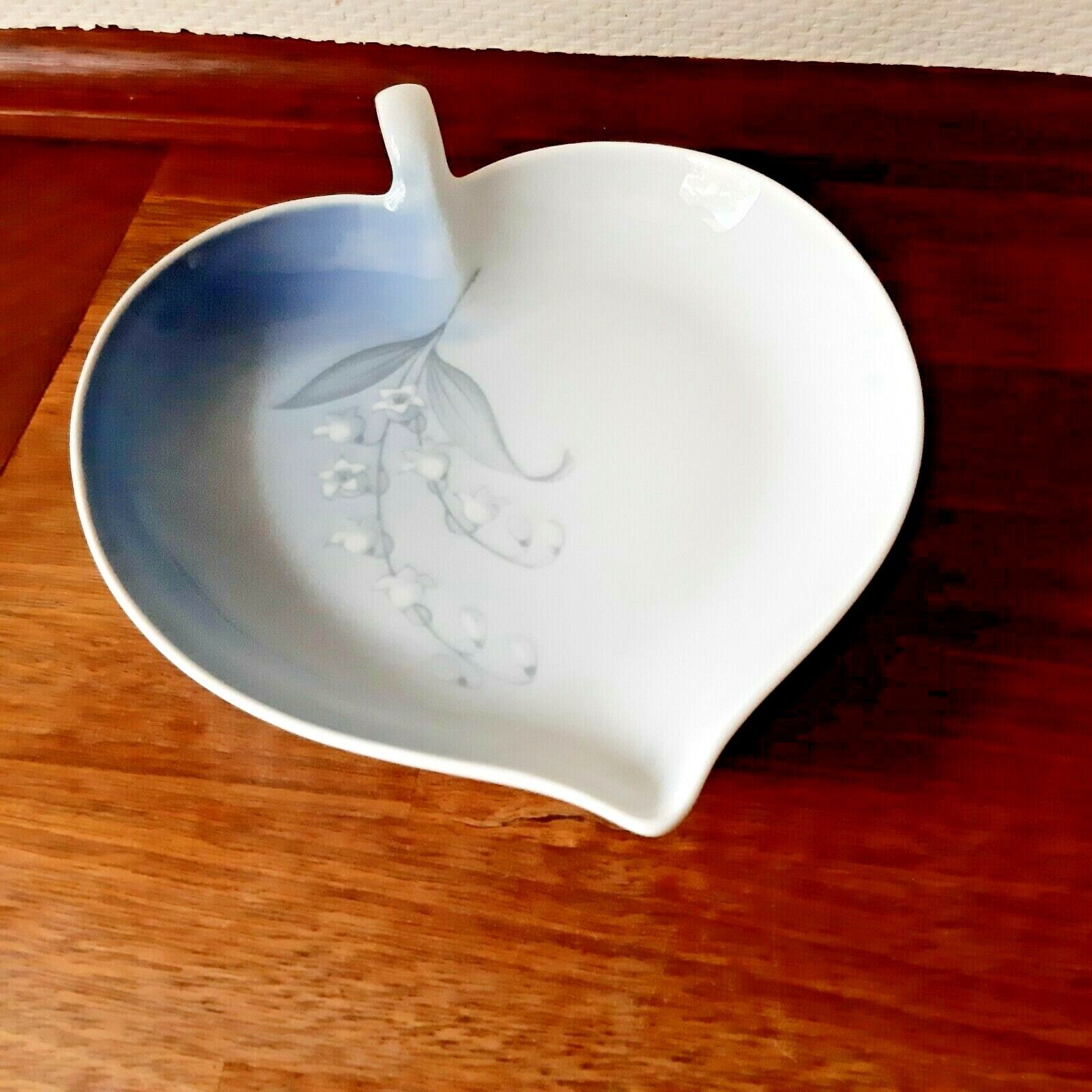 Heart shaped Dish Lily of the Valley # 357 Bing & Grondahl Royal Copenhagen