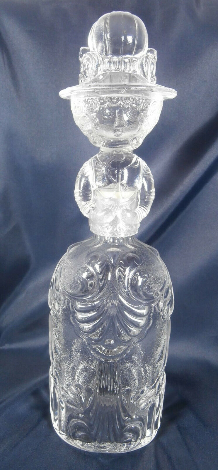 💥 Rosenthal Decanter + Stopper Crystal Glass Bjorn Wiinblad Lady in nice dress