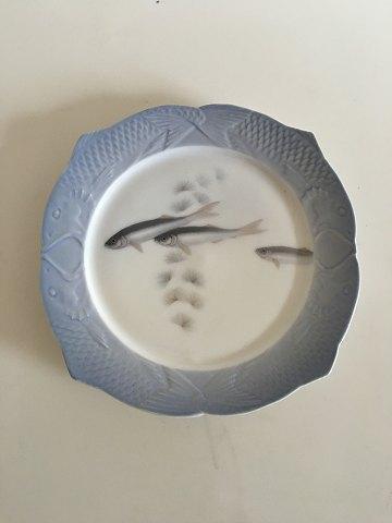 Royal Copenhagen Art Nouveau Plate with Fish Border No 39