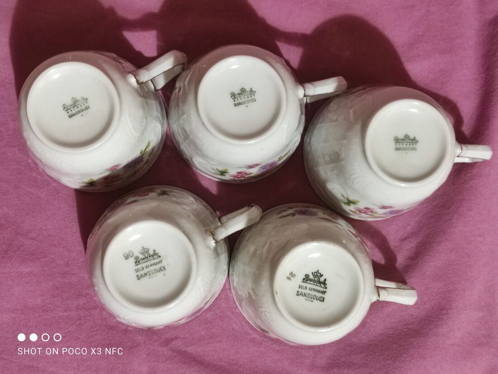 Rosenthal sanssouci vintage coffee set 5 cups 8 saucers 10 dessert plates