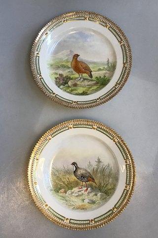 Royal Copenhagen Flora Danica/Fauna Danica Animal Luncheon Plates No 240/3550