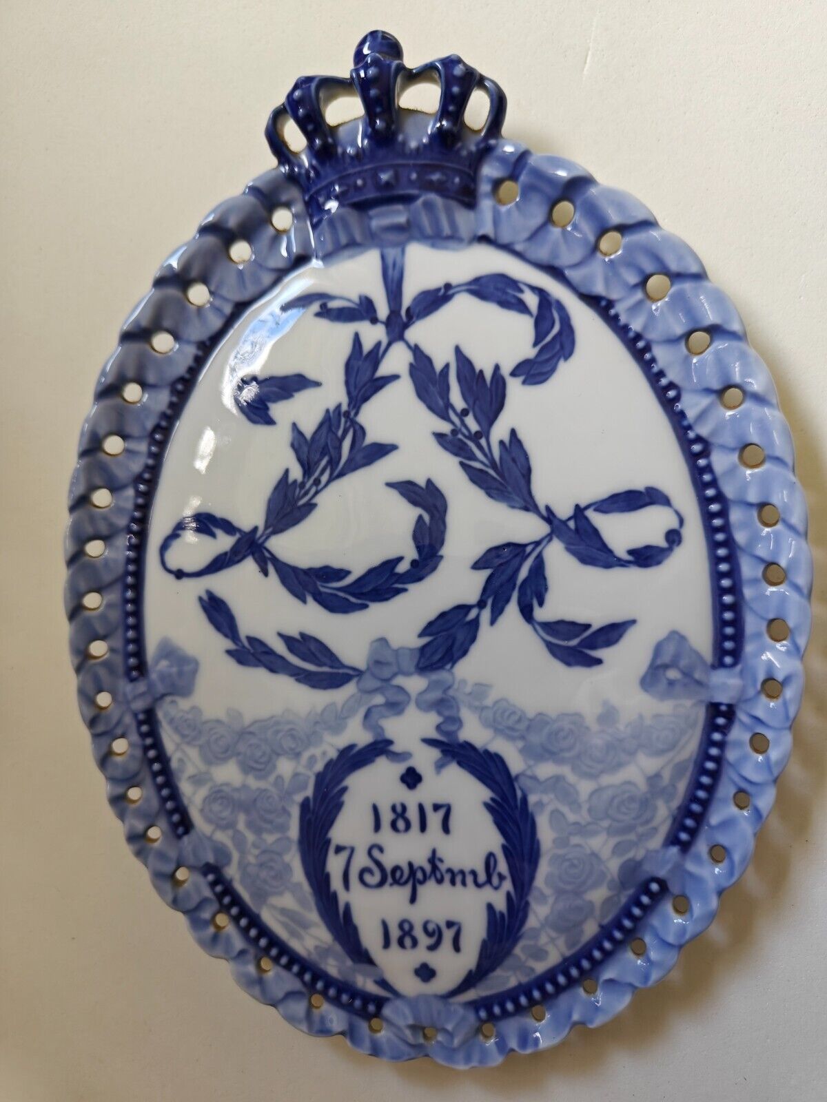 Royal copenhagen Commemorative Plate from 1897