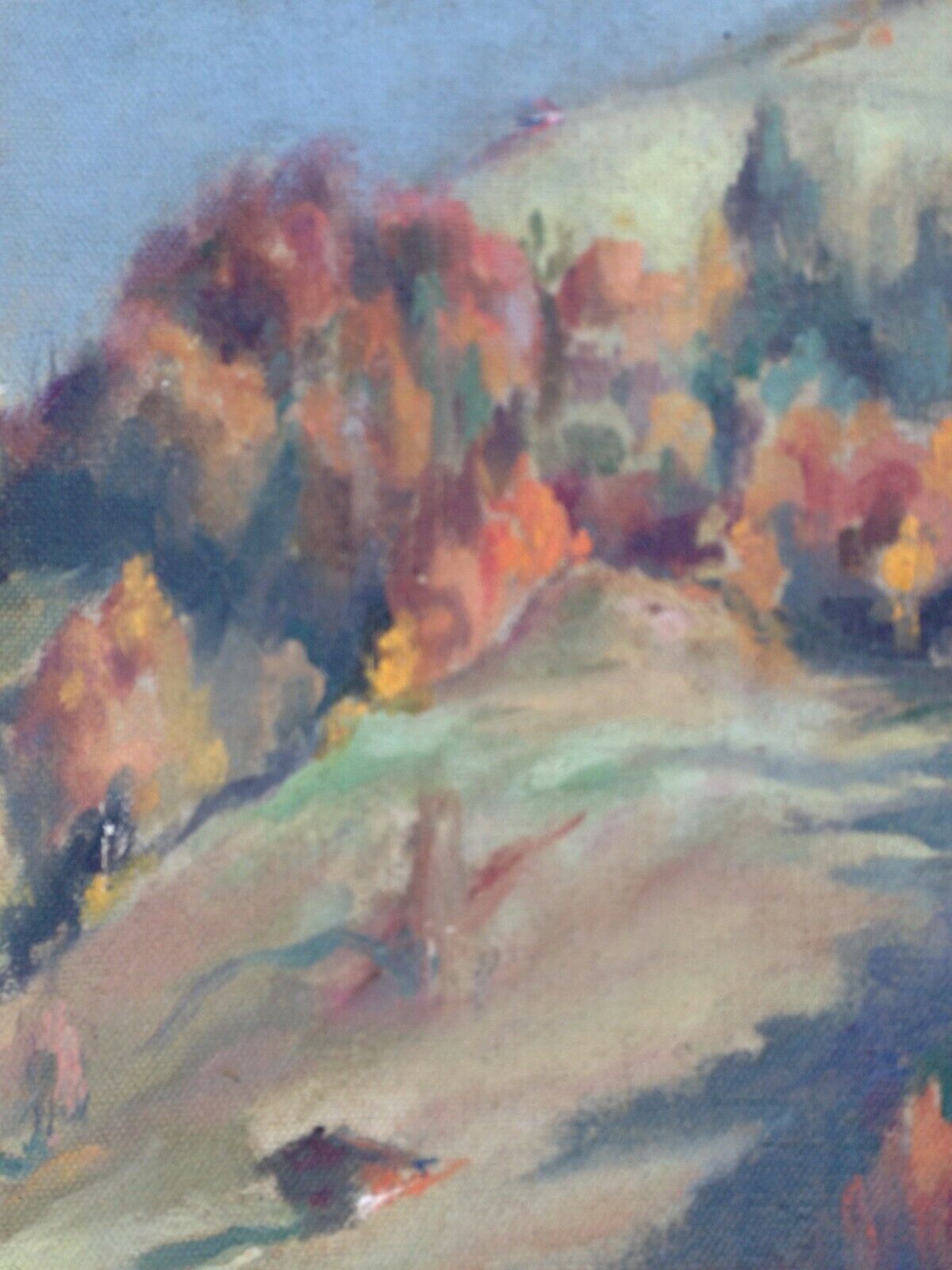 Erika Jonn (1865-1931): MOUNTAIN LANDSCAPE IN FALL COLORS dated 1927