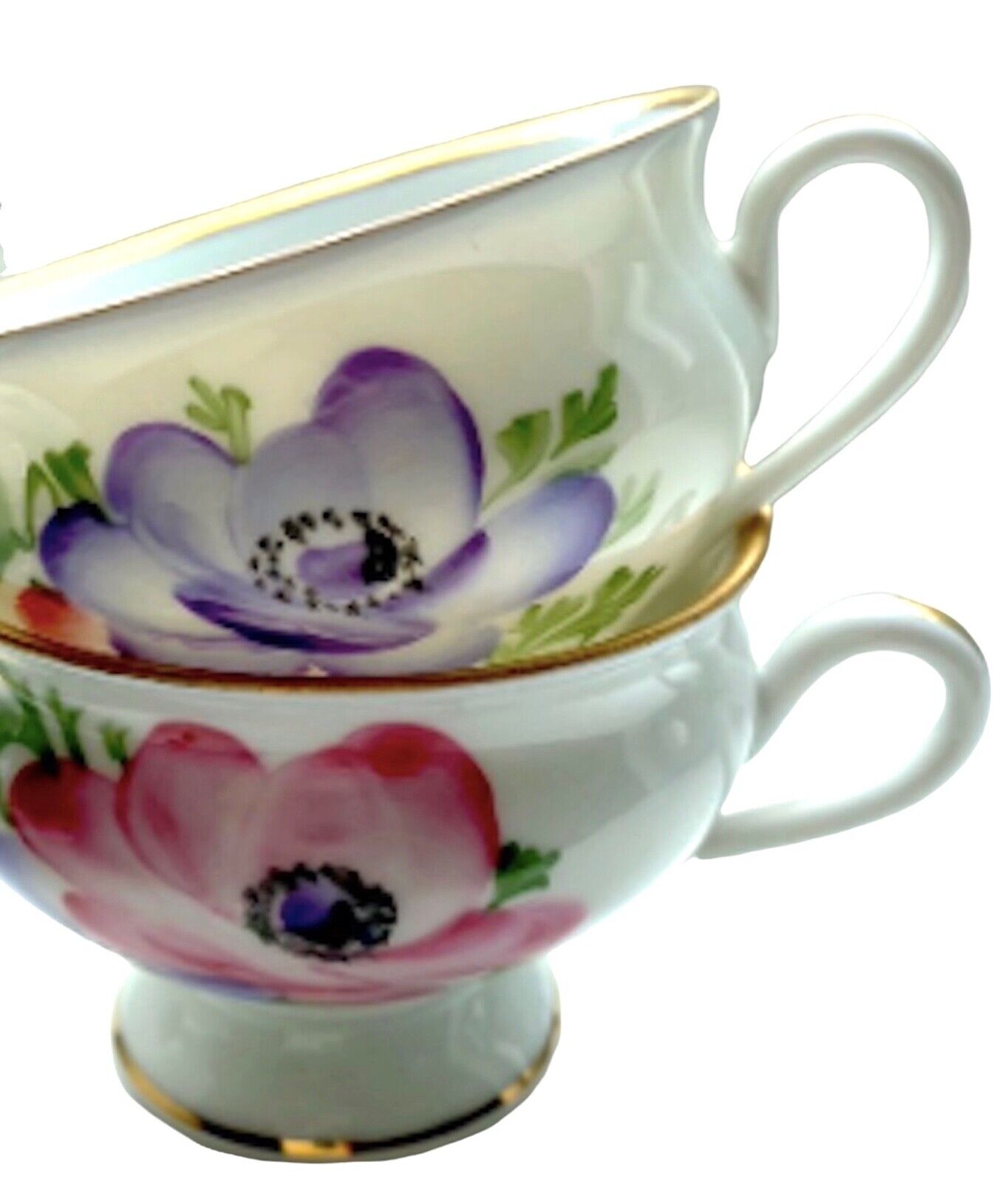 Set of 4 SETS:  Porcelain Demitasse Cup Set