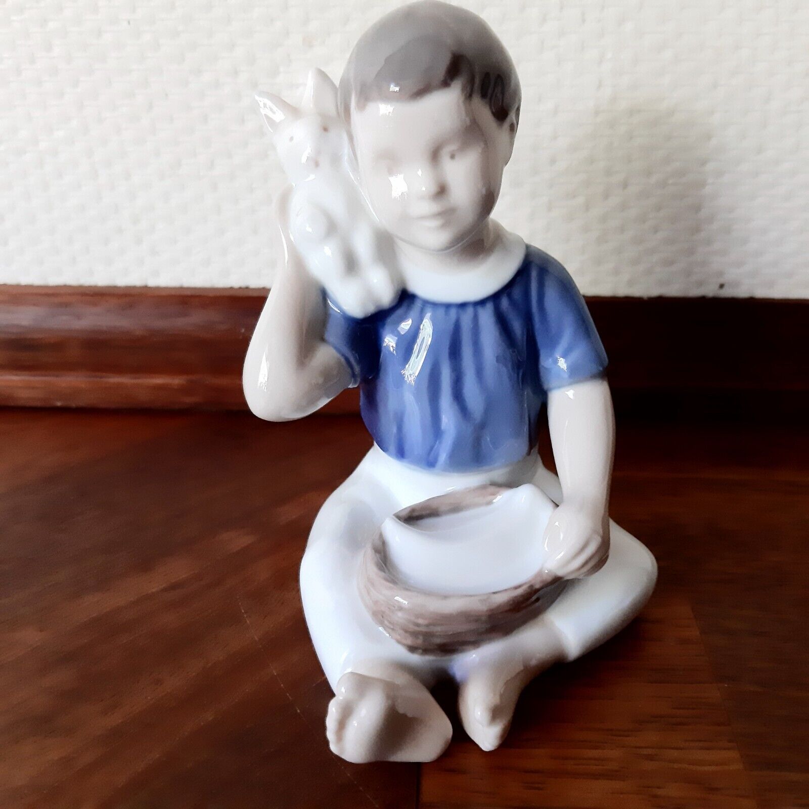 Child with Rabbit # 2319 by Bing & Grondahl - now Royal Copenhagen Factory FIRST