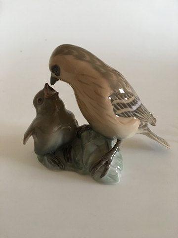 Bing  Grondahl Figurine with Sparrow and Young No 1869