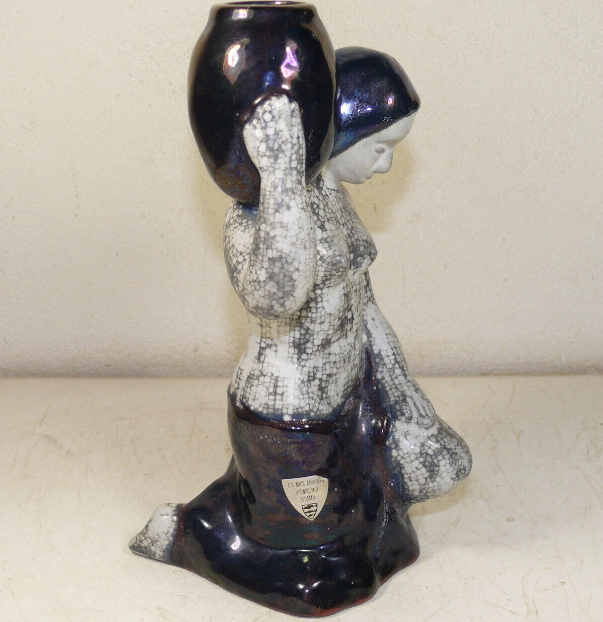 MICHAEL ANDERSEN persia glaze woman with jug Figurine #4815-0