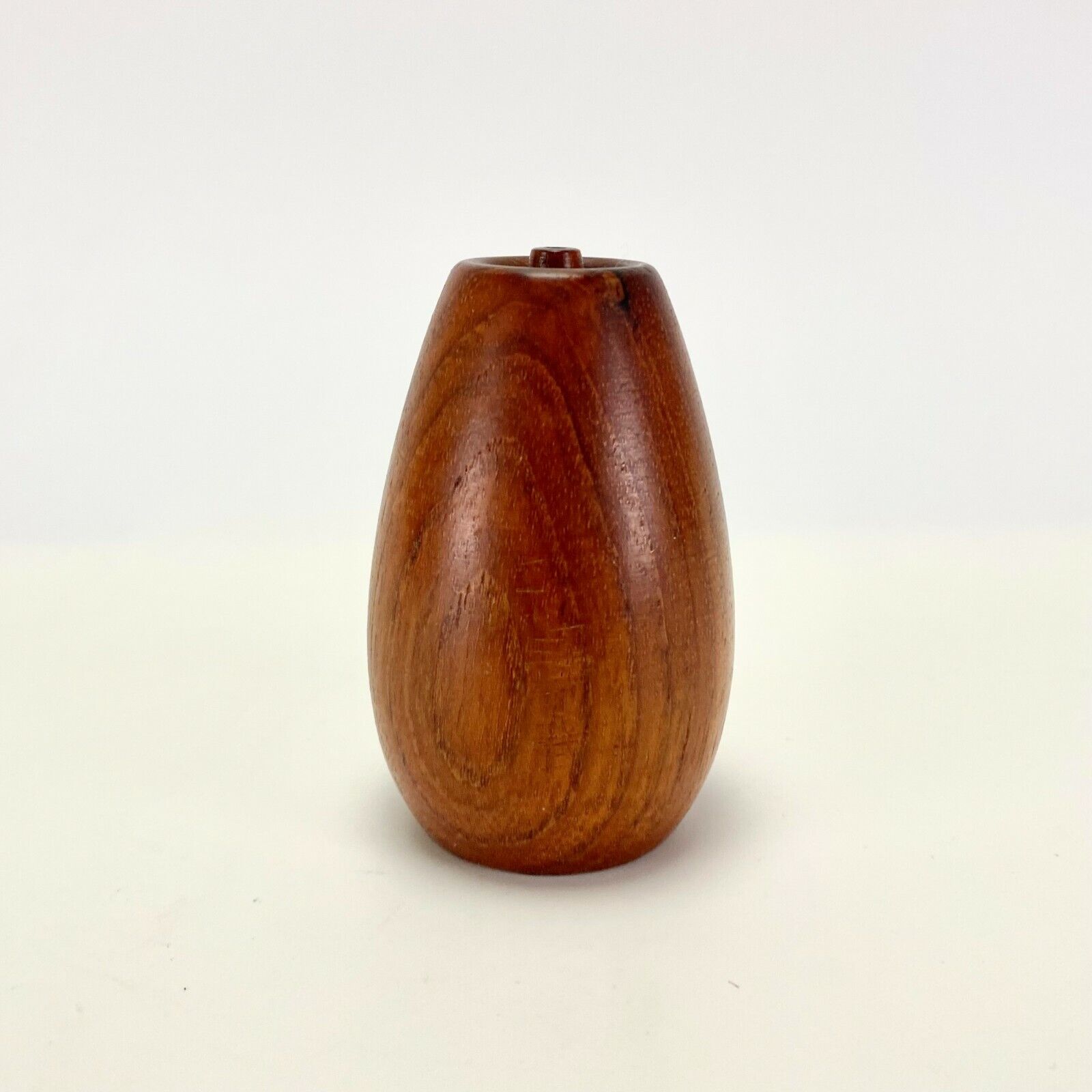 Vtg Danish MCM Wiggers DK Teak Wood Salt Cellar Pepper Shaker Set Tableware Deco