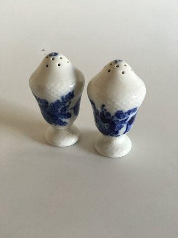 Royal Copenhagen Blue Flower Curved Salt and Pepper Shakers No 1876